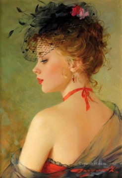 Women Painting - Jolie rousse Impressionist
